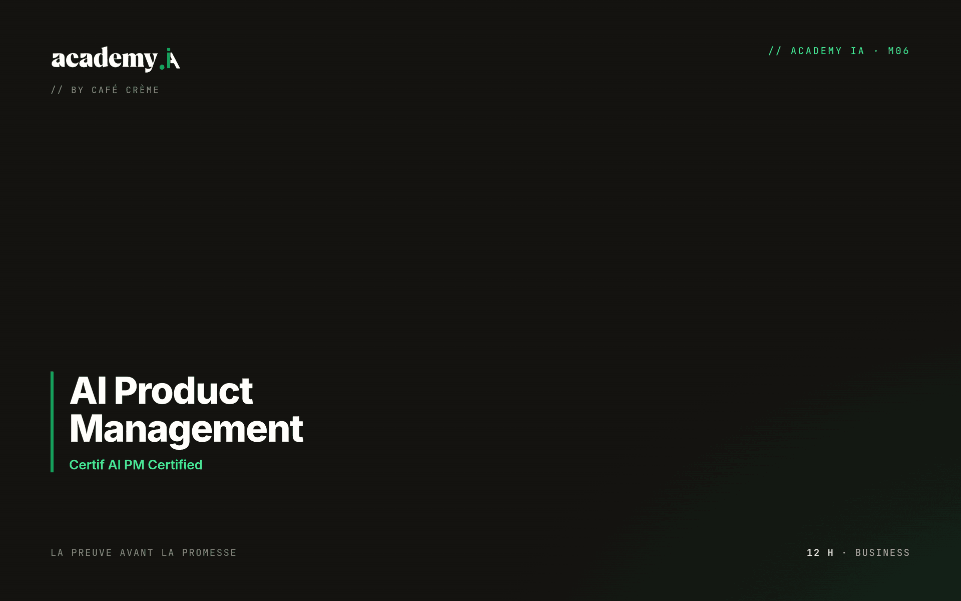 M06 AI Product Management