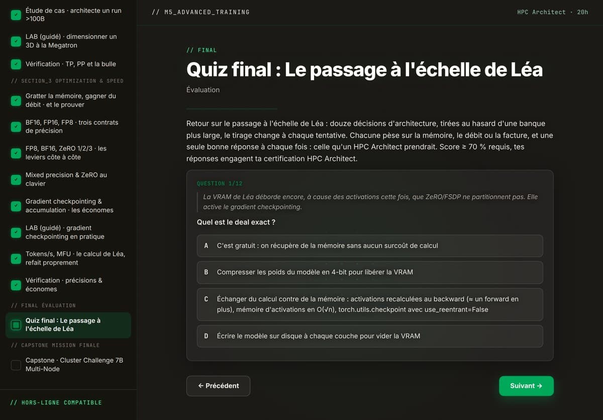 M05 · Le quiz final noté : 12 questions tirées au hasard d'une banque de 18